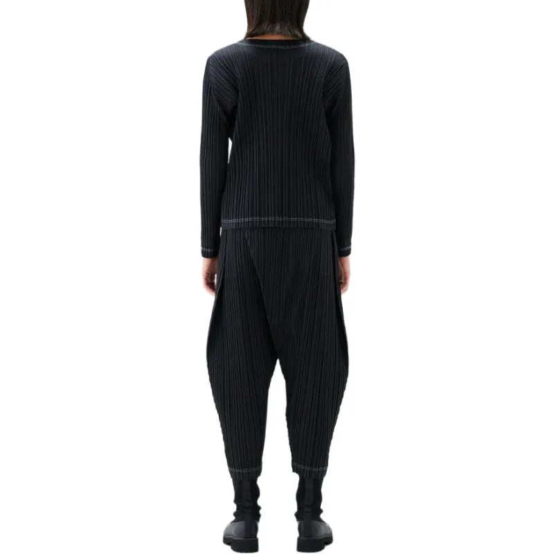 PLEATS PLEASE ISSEY MIYAKE FW24 Casual Pants Women's Black-2