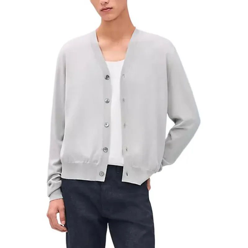 HERMES FW24 Sweater Men's White Gray-1