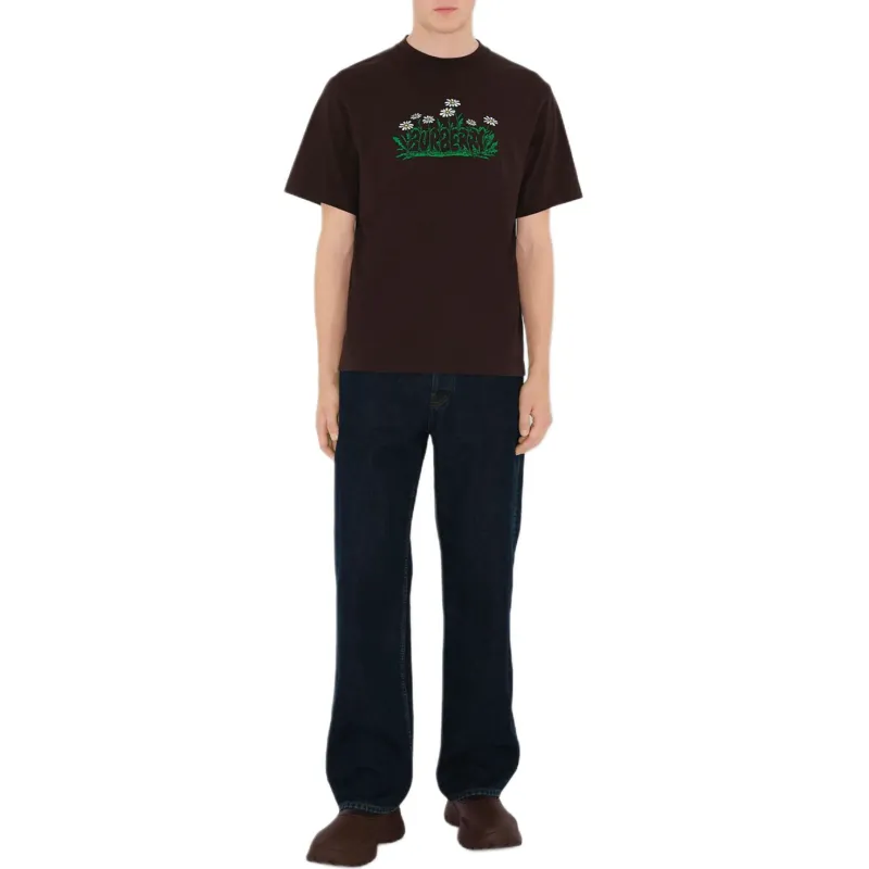 Burberry Graphic Printed Crewneck T Shirt-1