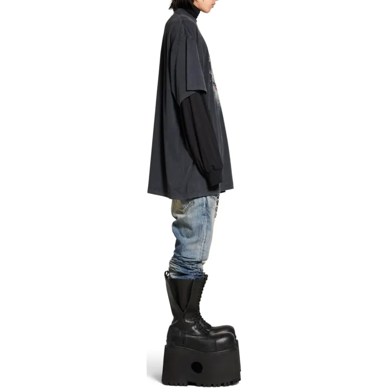 Balenciaga Oversize Fit Getaria T Shirt-4