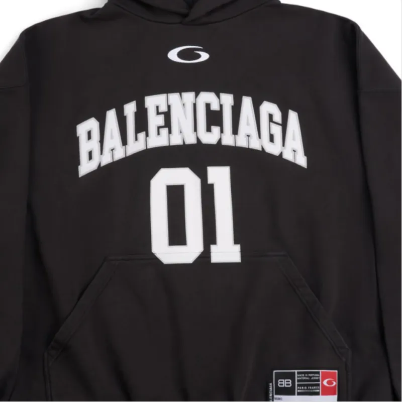 Balenciaga SS25 Sweatshirt Loose Fit Men's Black-2