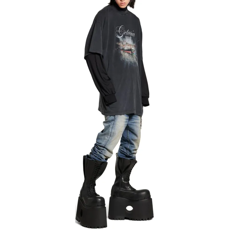 Balenciaga Oversize Fit Getaria T Shirt-5