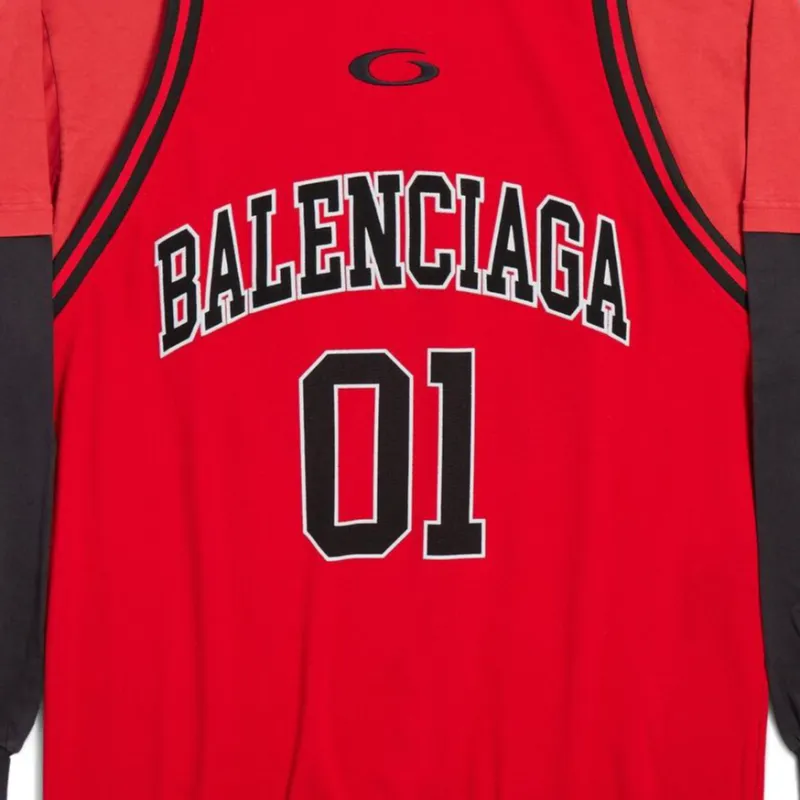 Balenciaga SS25 T-Shirt Regular Men's Red-2