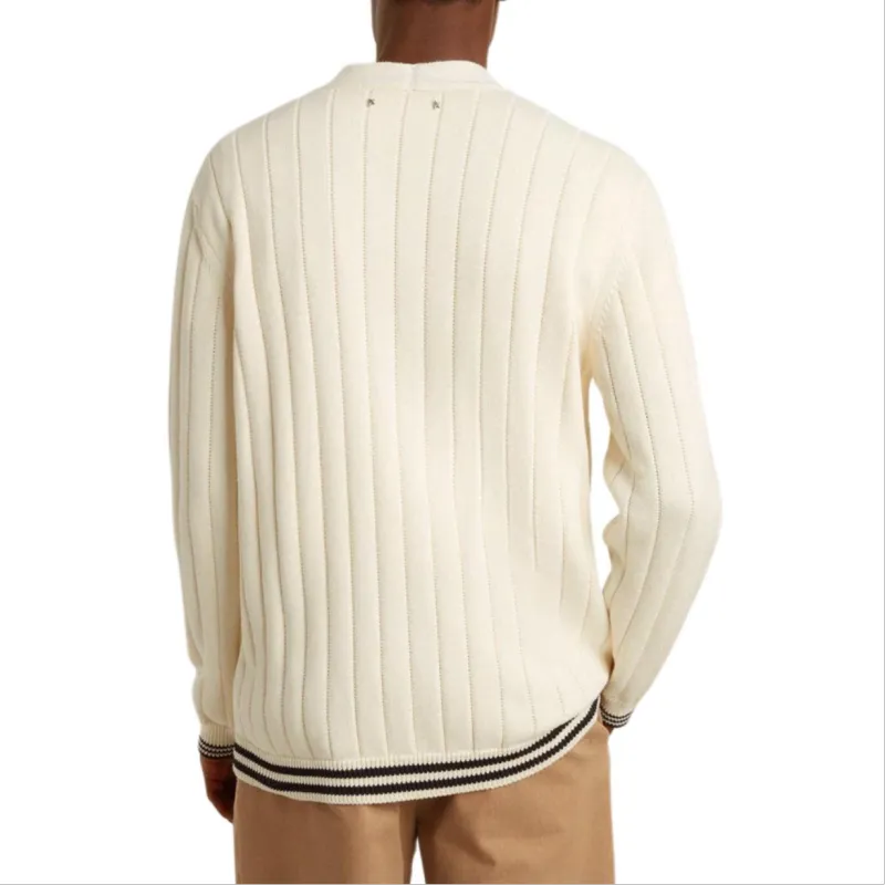 Golden Goose Cable Knit V Neck Cardigan-2