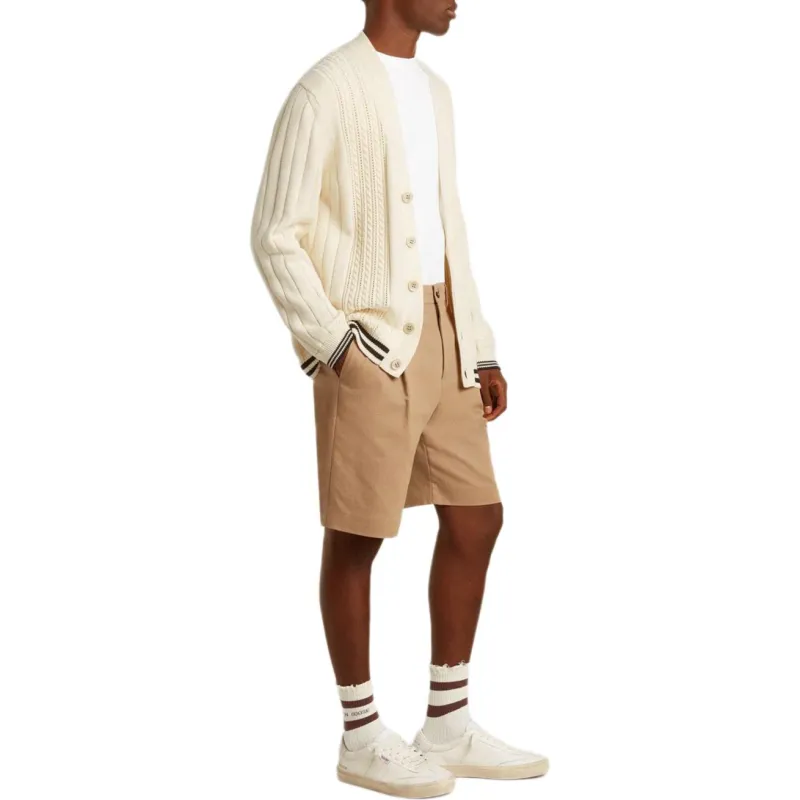 Golden Goose Cable Knit V Neck Cardigan-3