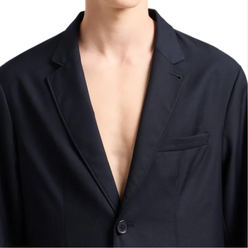 ARMANI EXCHANGEAE Business Suit Coat Men's Marine Blue-4