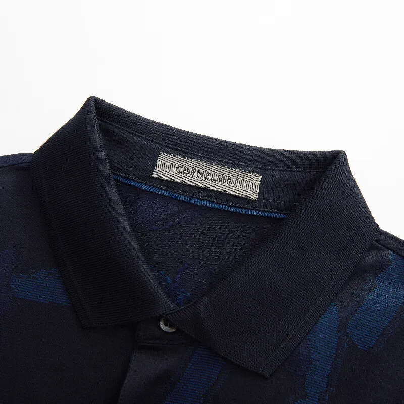 CORNELIANI Polo Shirt Men's Navy Blue-5
