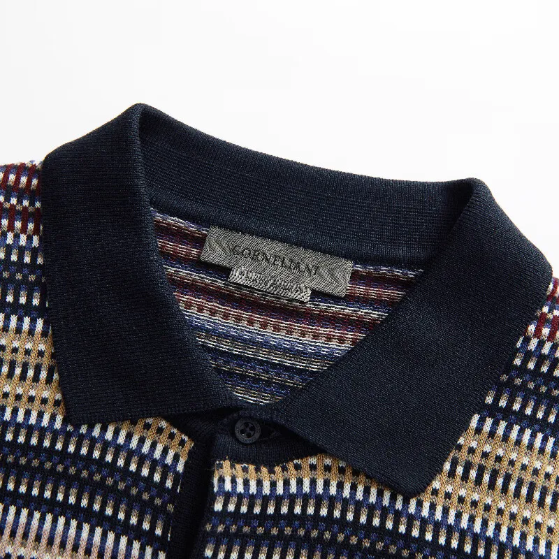 CORNELIANI Polo Shirt Men's Navy Blue-3