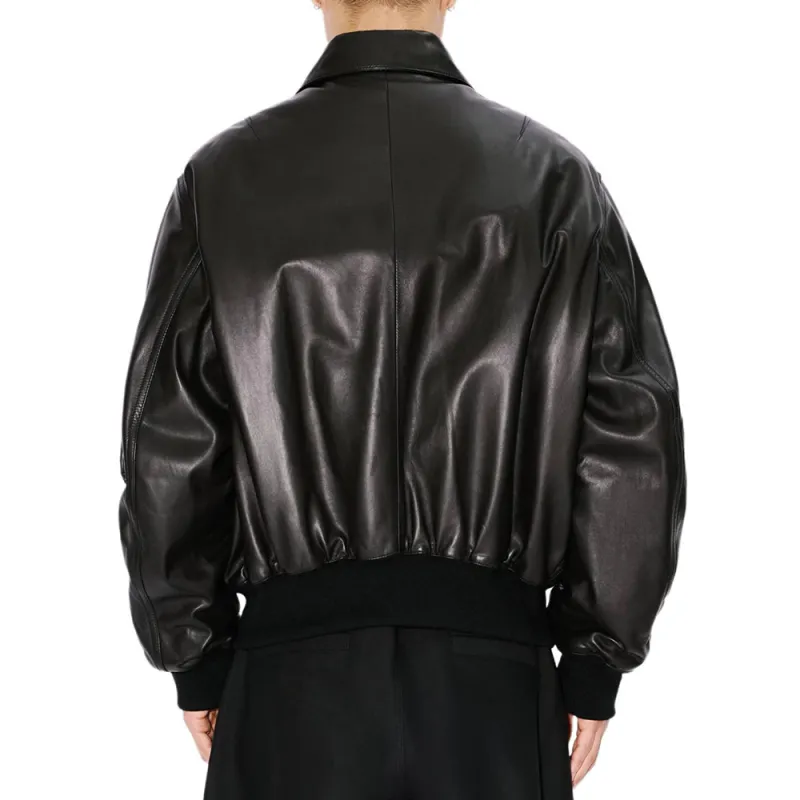 KENZO FW24 Leather Jacket Men's Black-4
