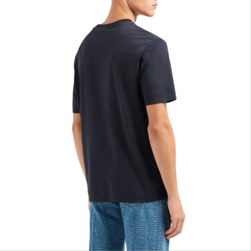 EMPORIO ARMANI Asv Jersey T shirt With Rubberised Logo-2