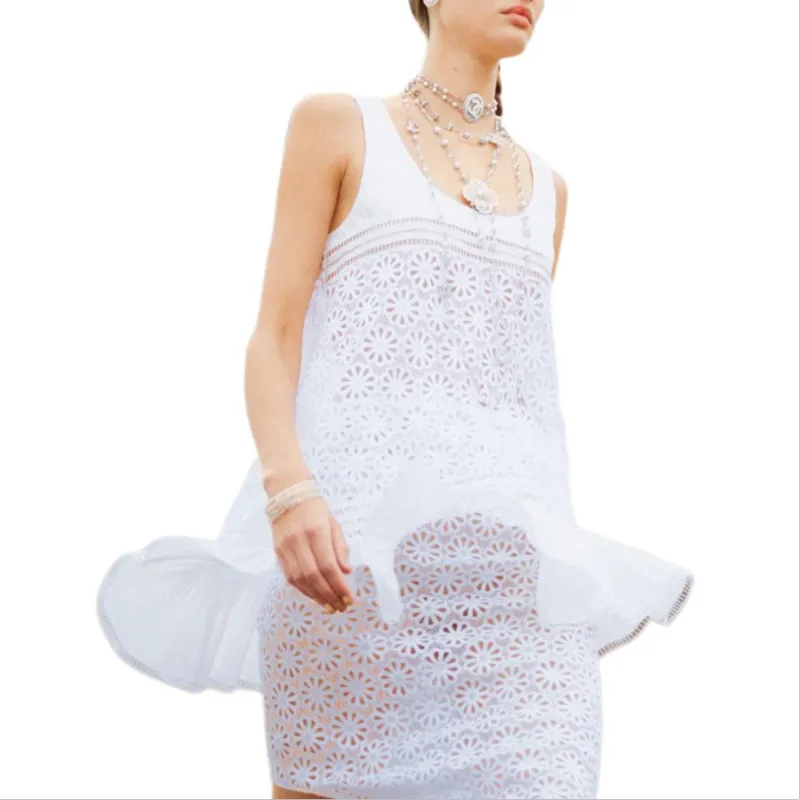 CHANEL 25C Tank Tops Women's White-1