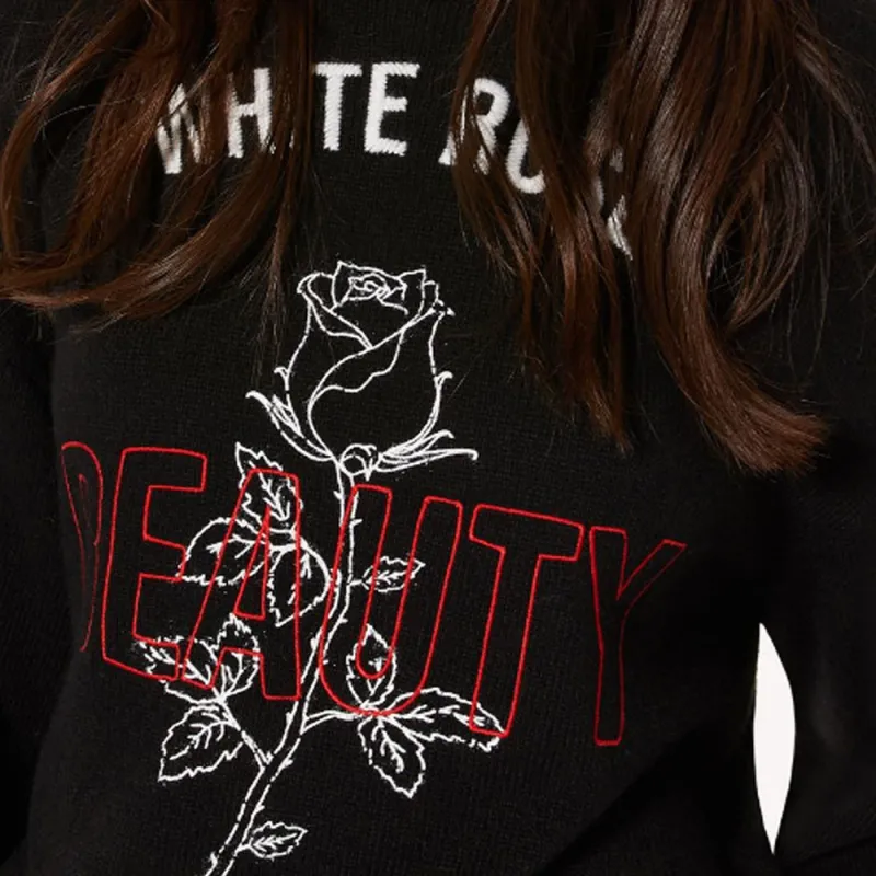 RED VALENTINO REDValentino Rose Embroidered Jumper-4