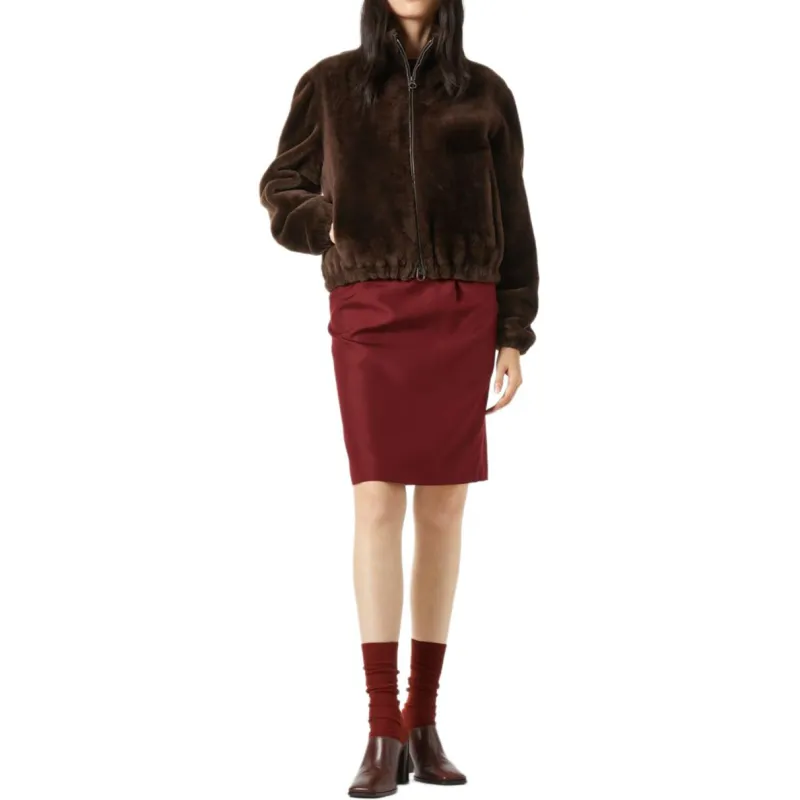 Loro Piana SS25 Velvet-feel Coat Women's Khaki-2