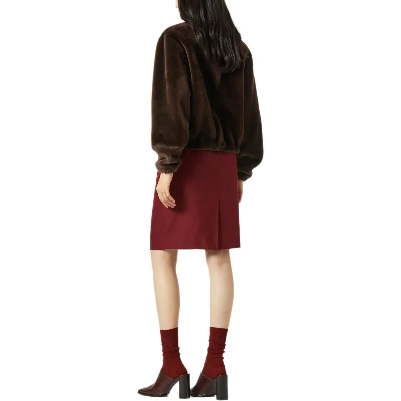 Loro Piana SS25 Velvet-feel Coat Women's Khaki-4