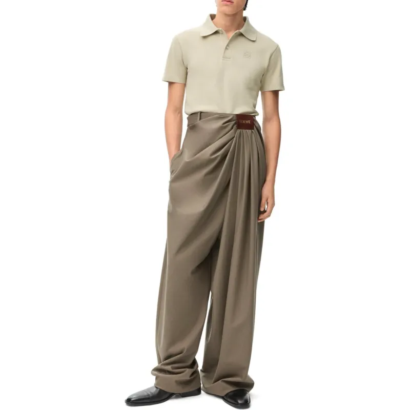 LOEWE SS25 Casual Pants Men's Khaki-1