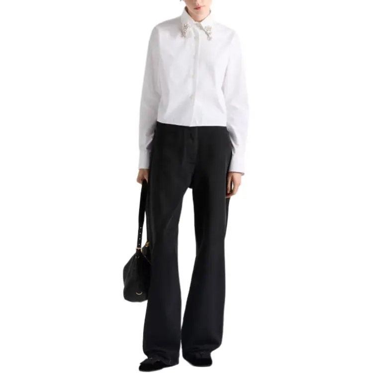 PRADA Embellished Button Up Shirt-1