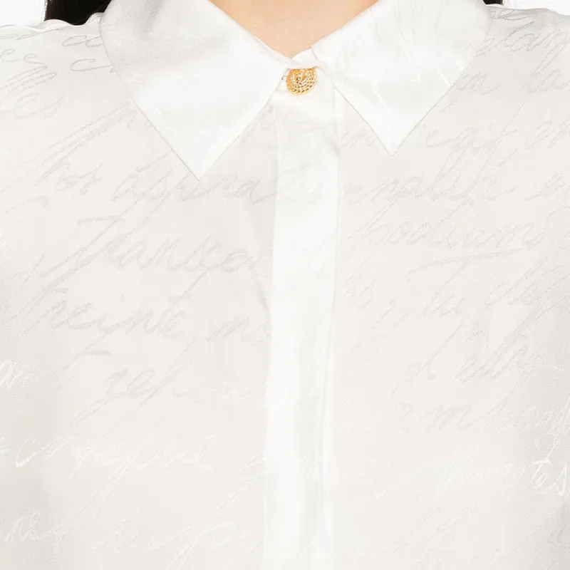 BALMAIN Long Sleeved Jacquard Patterned Shirt-4