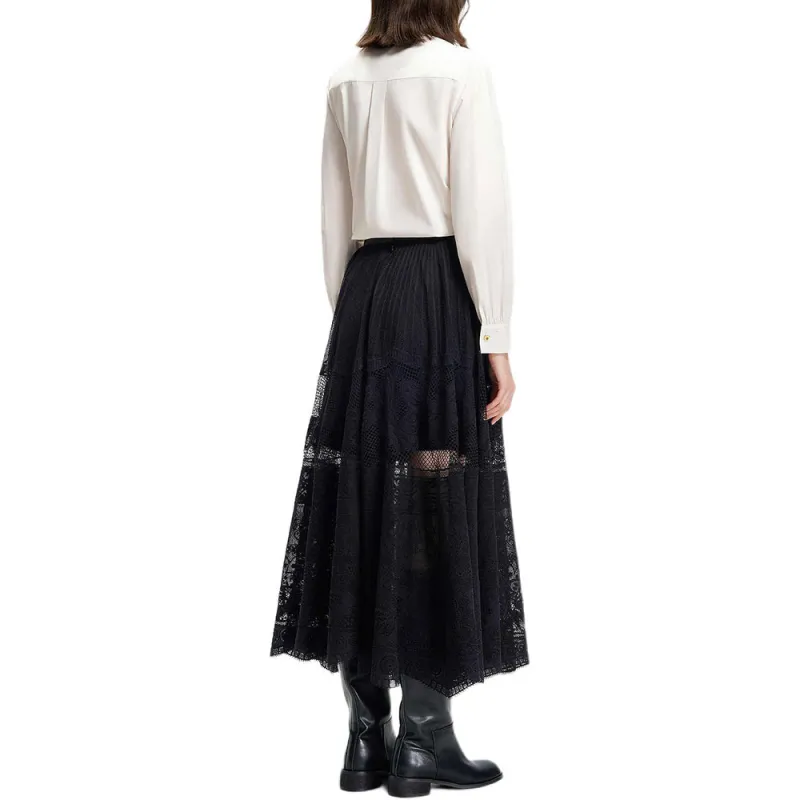 KARL LAGERFELD SS25 Casual Long Skirt Women's Black-2