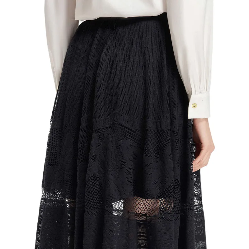 KARL LAGERFELD SS25 Casual Long Skirt Women's Black-3