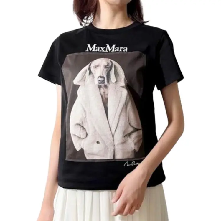 MaxMara T Shirts Women's Black-3