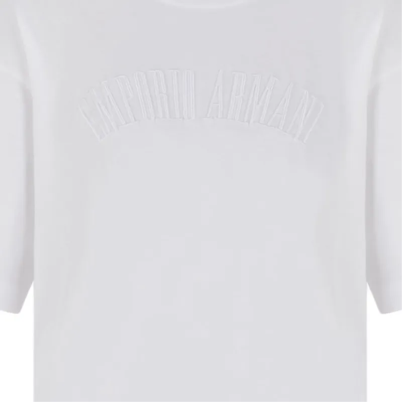 EMPORIO ARMANI Supima Jersey T shirt With Icon Logo Embroidery-1