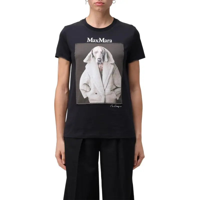 MaxMara T Shirts Women's Black-2