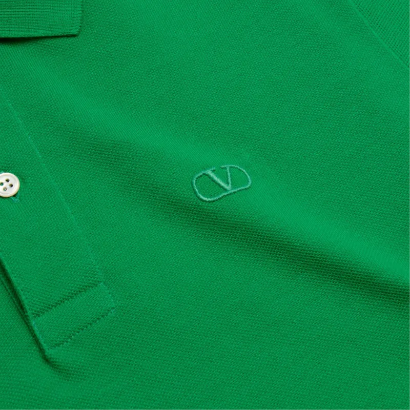 Valentino SS25 Polo Shirt Men's Green-9