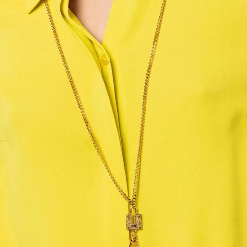 Elisabetta Franchi Body Chain Detail Long Sleeved Shirt-3