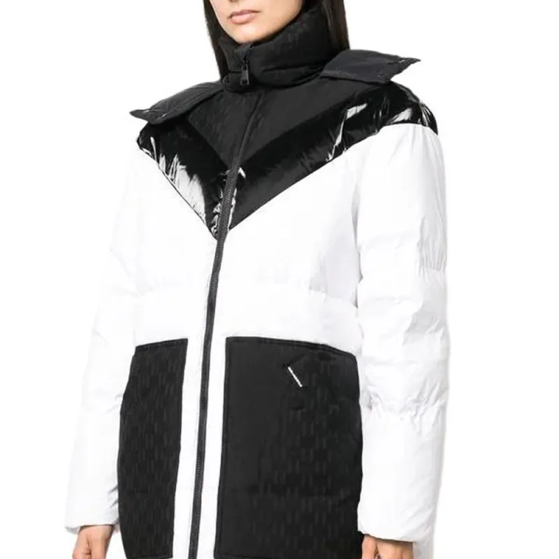 KARL LAGERFELD / Karl Lagerfeld Jeans Logo-Printed Zipped Down Coat-6