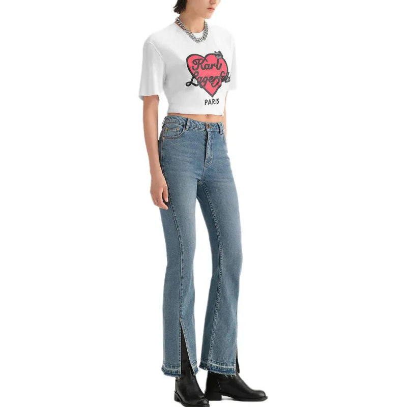 KARL LAGERFELD FW23 Jeans Women's Blue-3