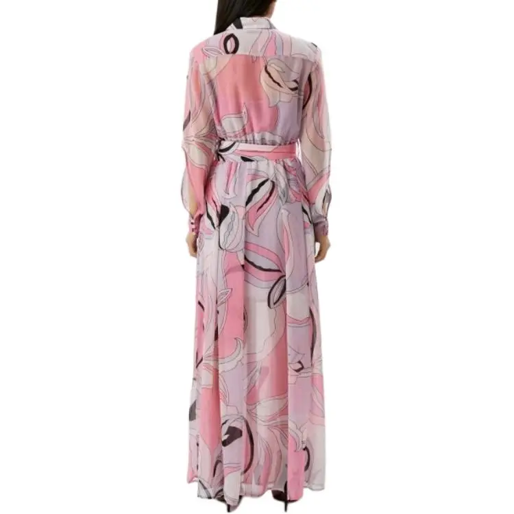PINKO SS23 Long Sleeved Dress Women's Purple-2