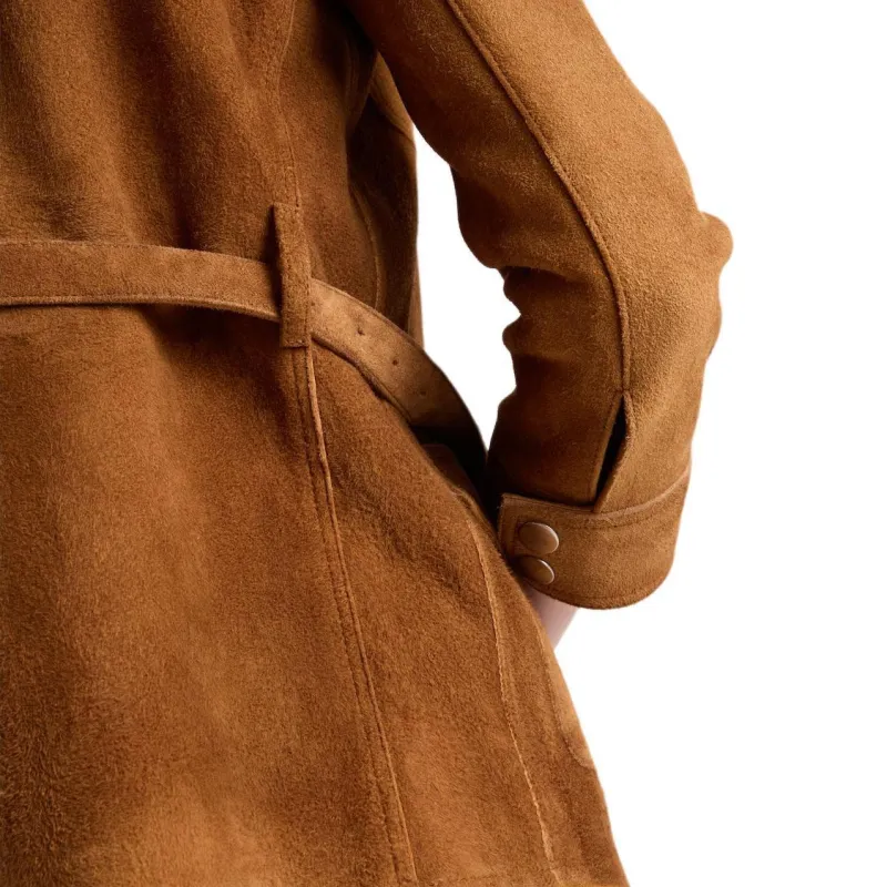 PRADA Leather Jacket Women's Brown-4