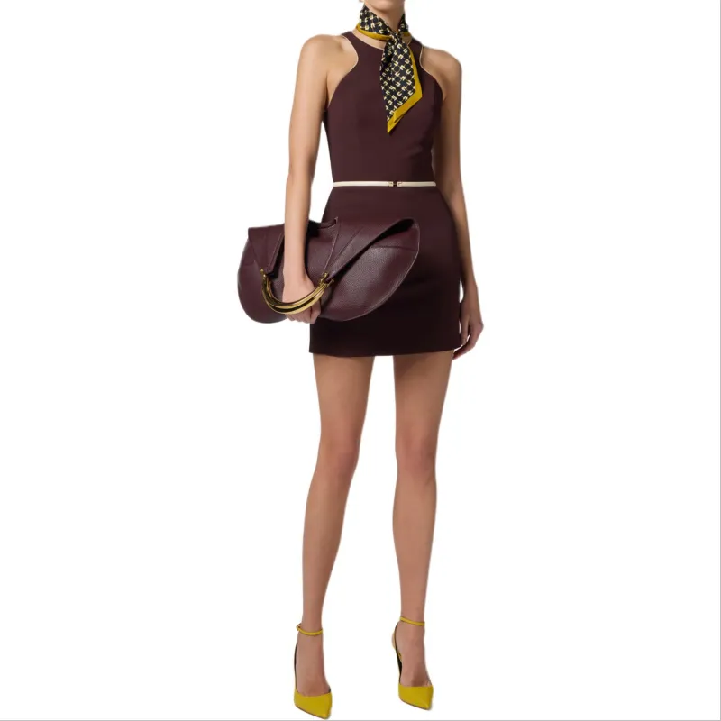 Elisabetta Franchi Contrasting Belt Dress-1
