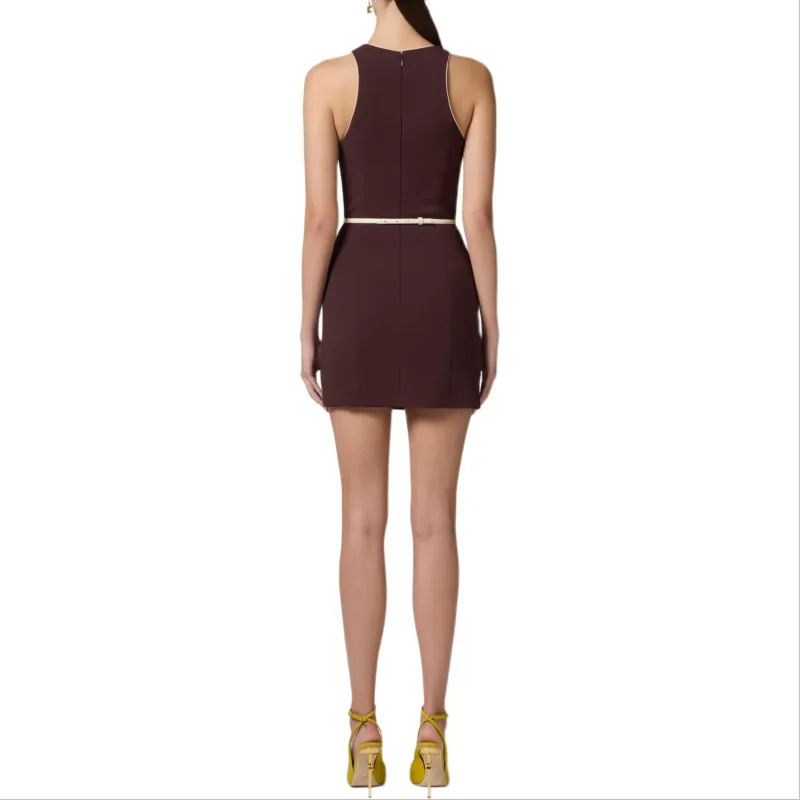 Elisabetta Franchi Contrasting Belt Dress-2