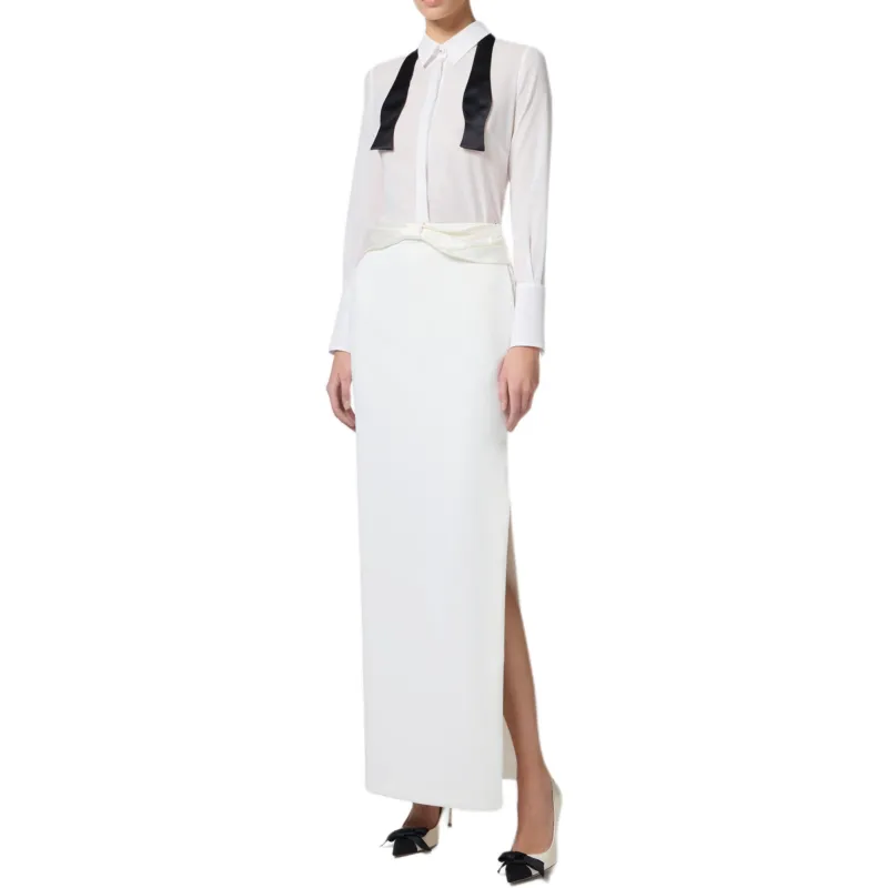 Elisabetta Franchi Bow Tie Shirt-4