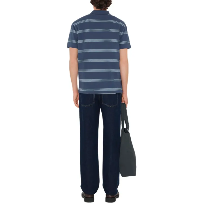 Burberry Polo Shirts Men Blue-2