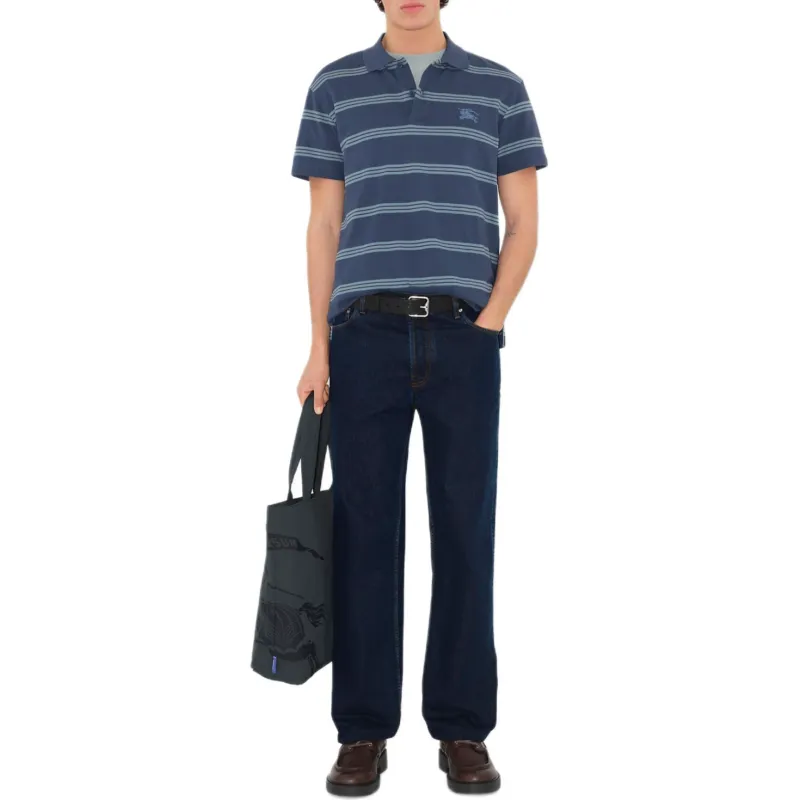 Burberry Polo Shirts Men Blue-1