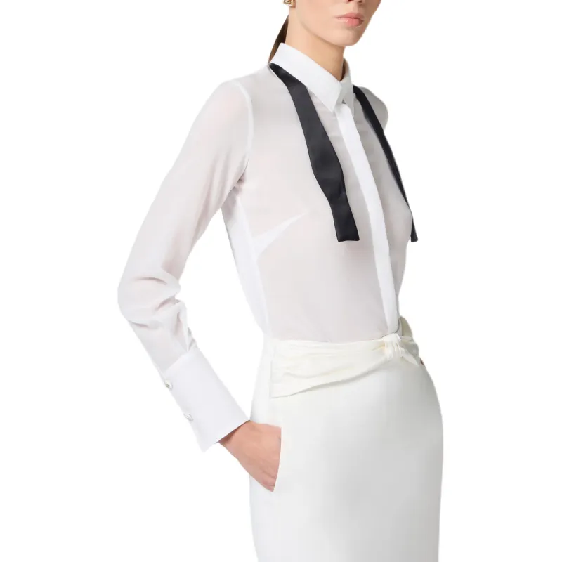 Elisabetta Franchi Bow Tie Shirt-3