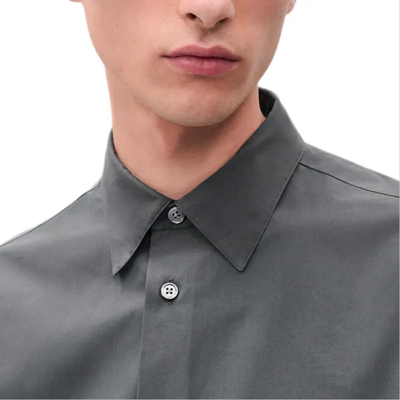 HERMES SS25 Shirt Men's Storm Gray-2
