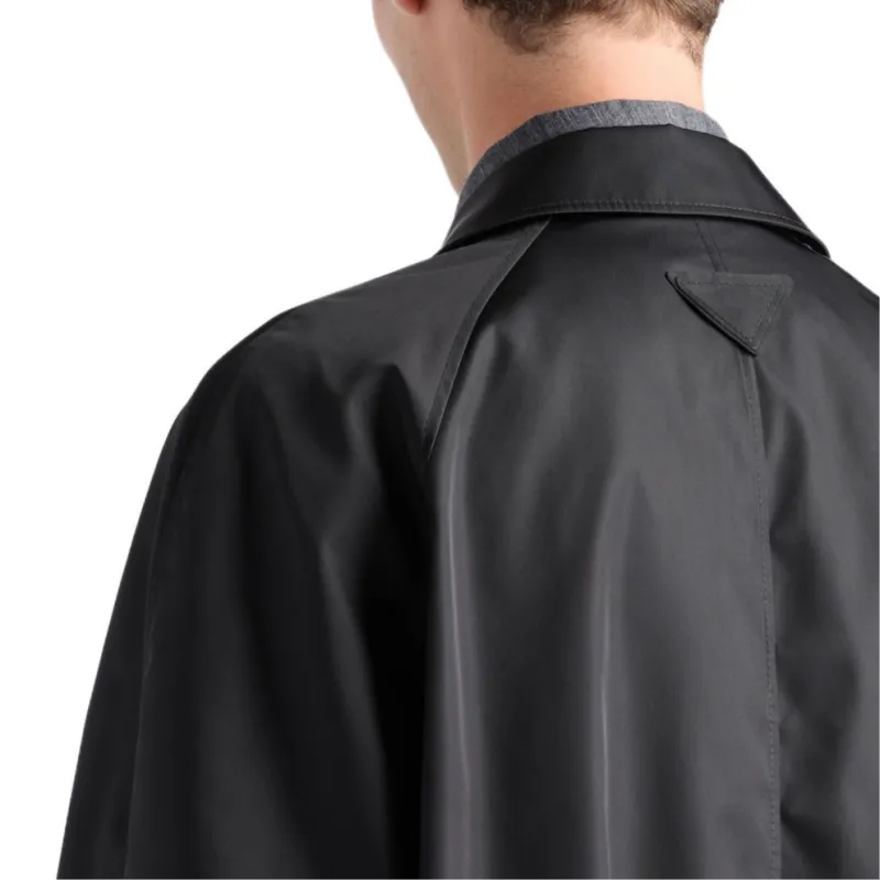 PRADA Long Sleeved Belted Coat-5