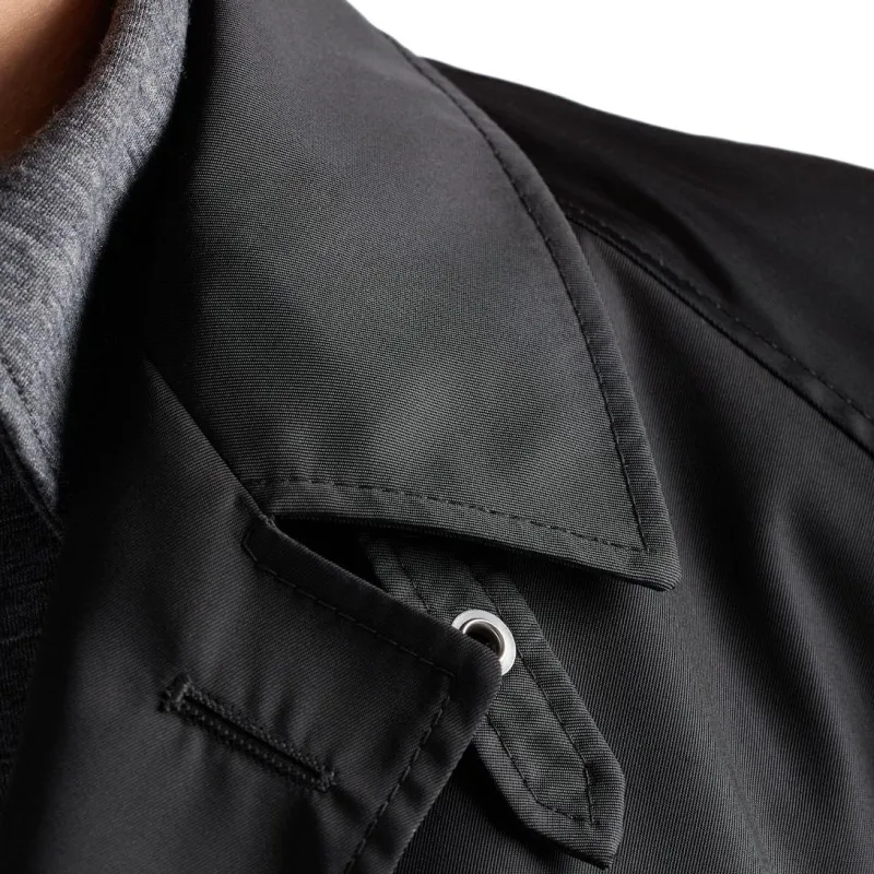 PRADA Long Sleeved Belted Coat-4