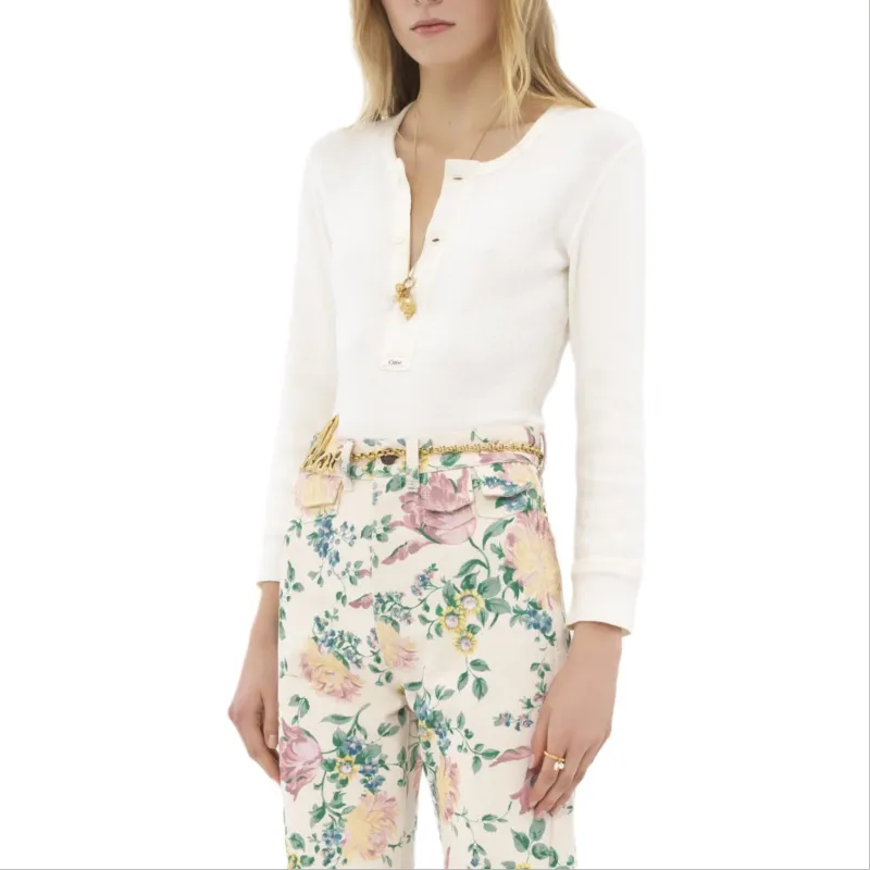 Chloé Henley T shirt-2
