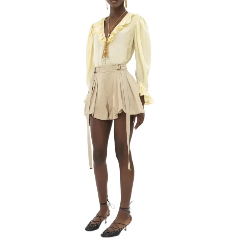 Chloe Casual Shorts Women's Khaki-1