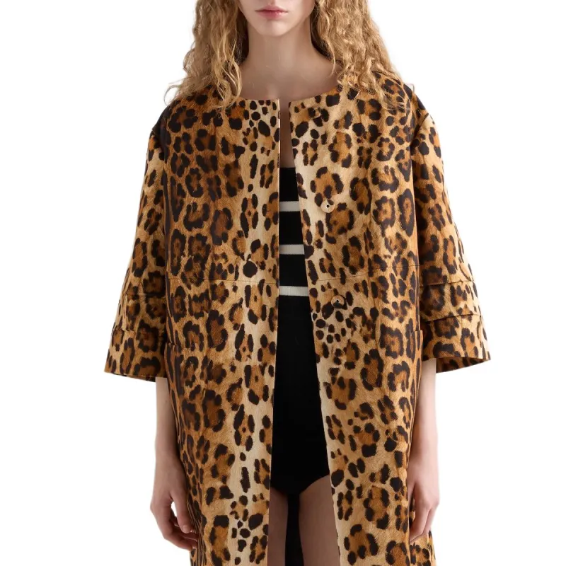 PRADA Animal print Coat-3