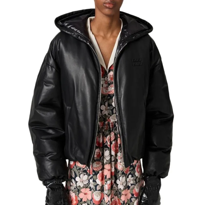 MIU MIU Puffer Jacket Women's Black-3