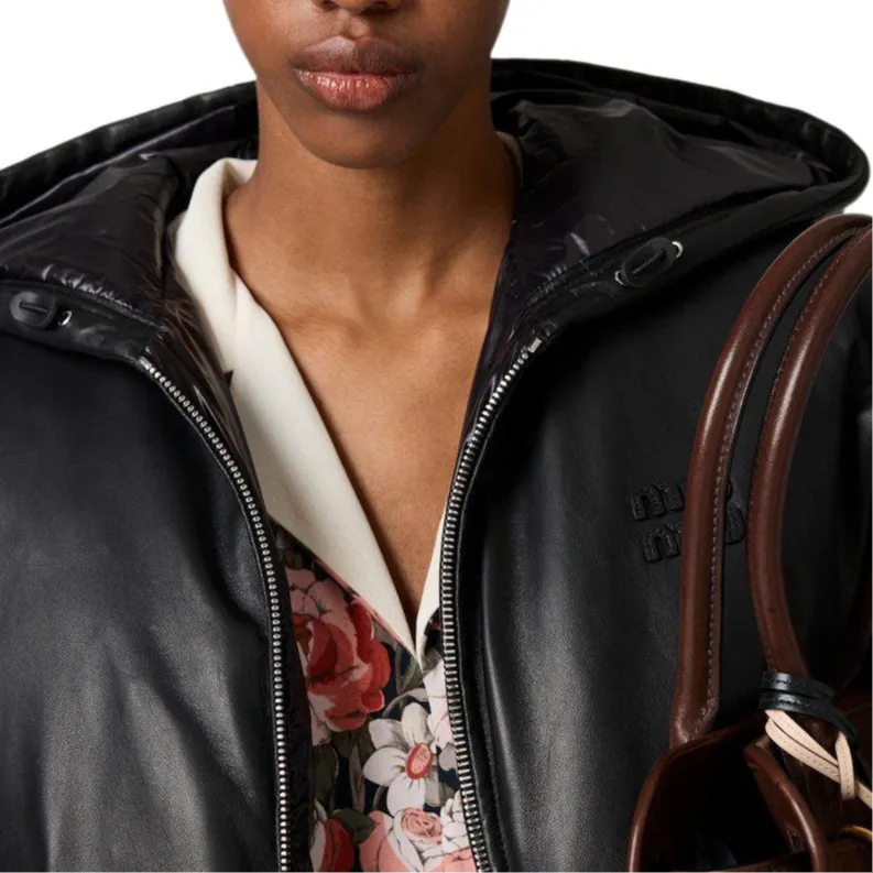 MIU MIU Puffer Jacket Women's Black-5