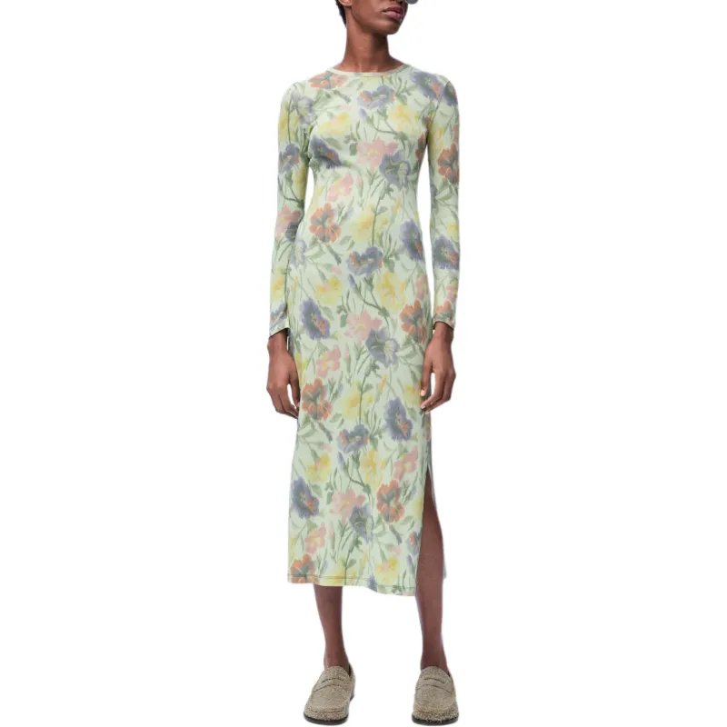 LOEWE Morning Glory print Midi Dress-1