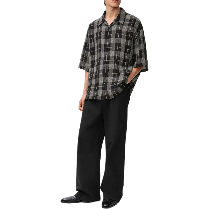 LOEWE Short Sleeved Checked Shirt-3