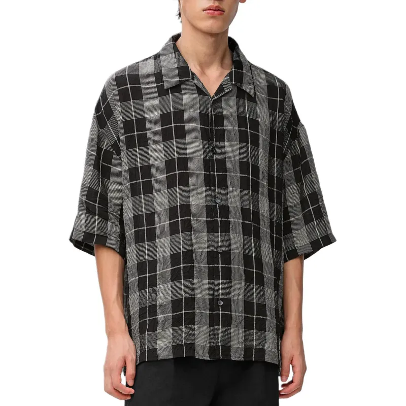LOEWE Short Sleeved Checked Shirt-1