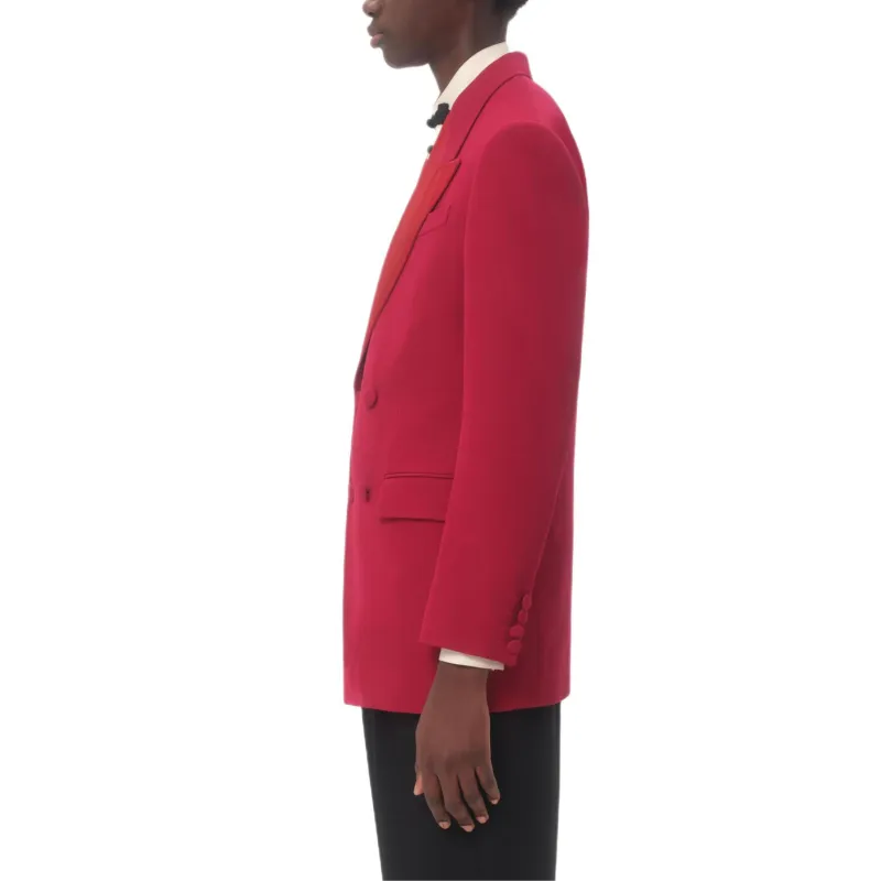 Valentino Business Suit Coat Men's Rose Red-3